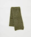 CORGI 'MOHAIR / GEELONG WOOL RIB SCARF'(OLIVE)