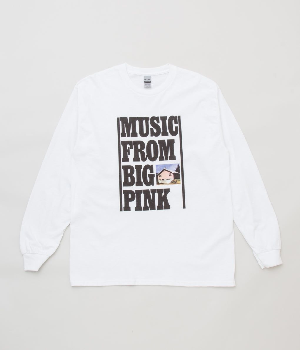 BLUESCENTRIC 'MUSIC FROM BIG PINK L/S TEE'(WHITE)