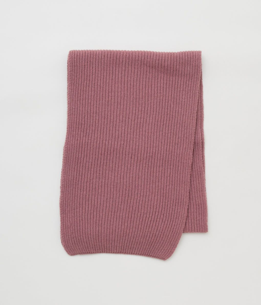 JOHNSTONS 'UNISEX CASHMERE RIBBED SCARF'(QUARTZ)