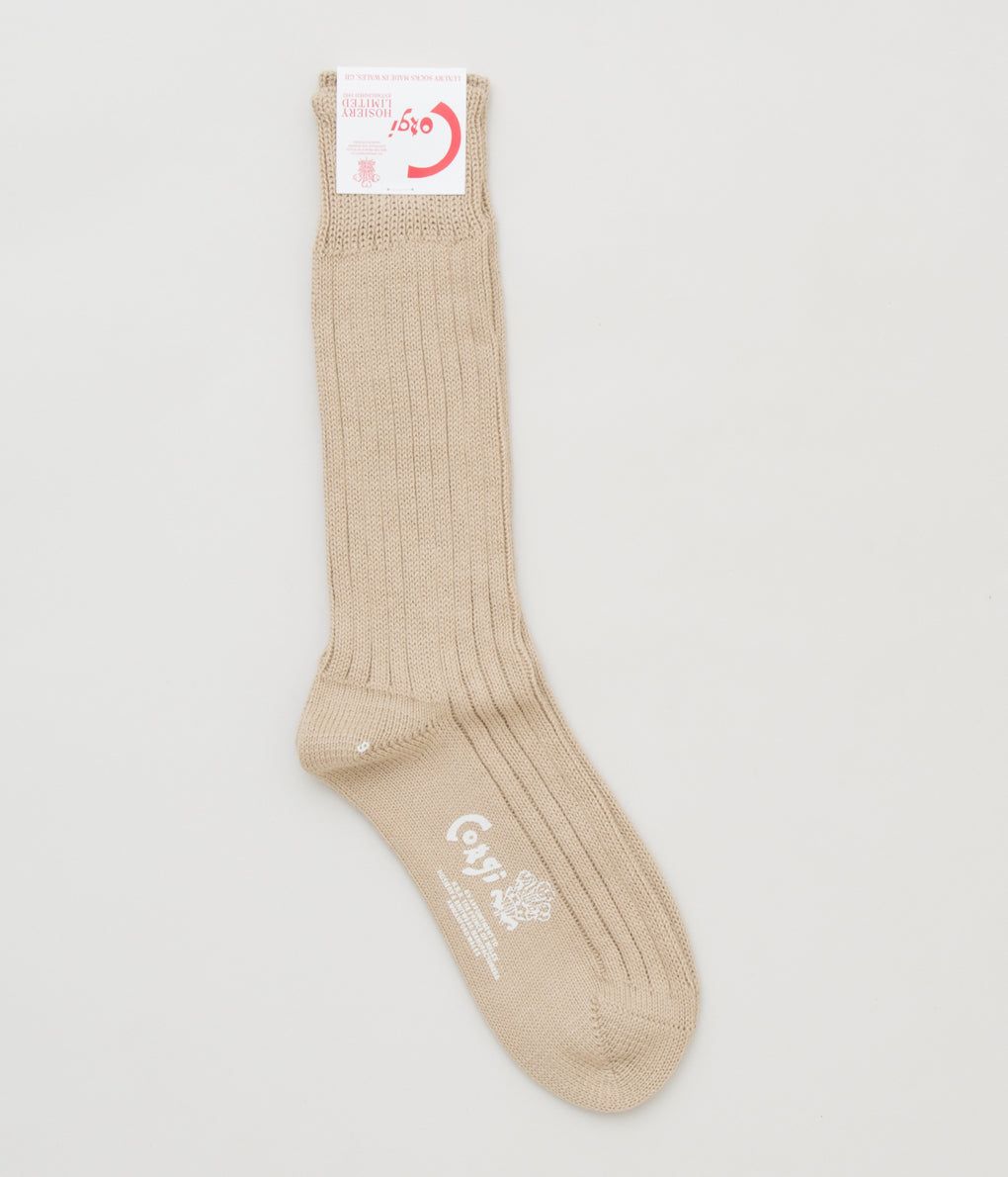 CORGI 'WOMEN'S SOFT COTTON SOCKS' (BEIGE)