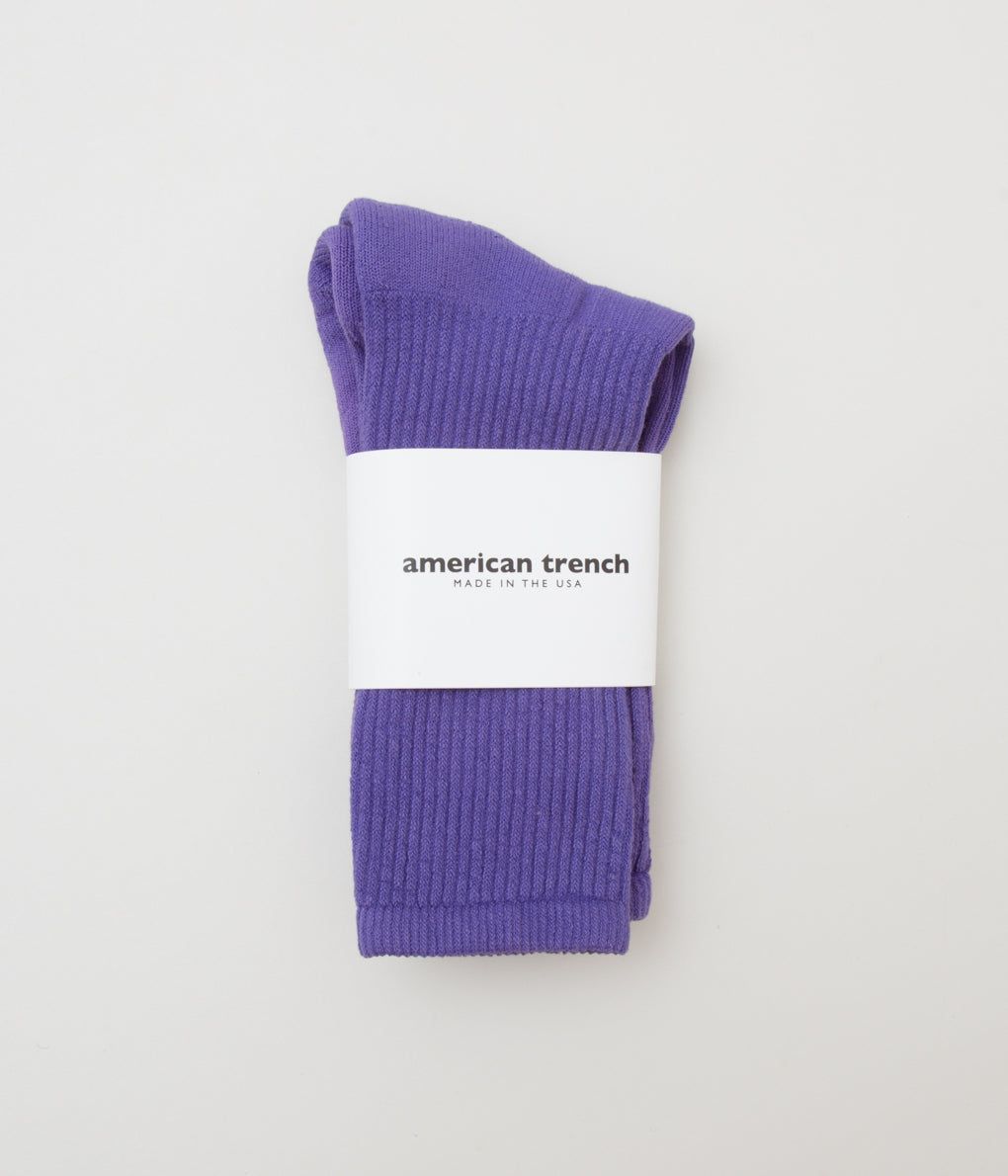 楽天THE STORE by maidensAMERICAN TRENCH 'MIL-SPECK SPORT SOCK' （VIOLET）