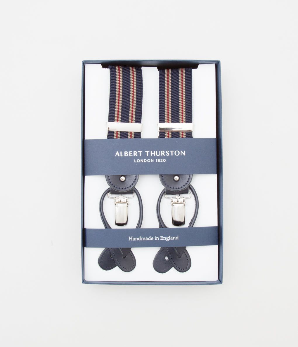 ALBERT THURSTON 'TWO IN ONE ELASTICS 35mm '（NAVY）