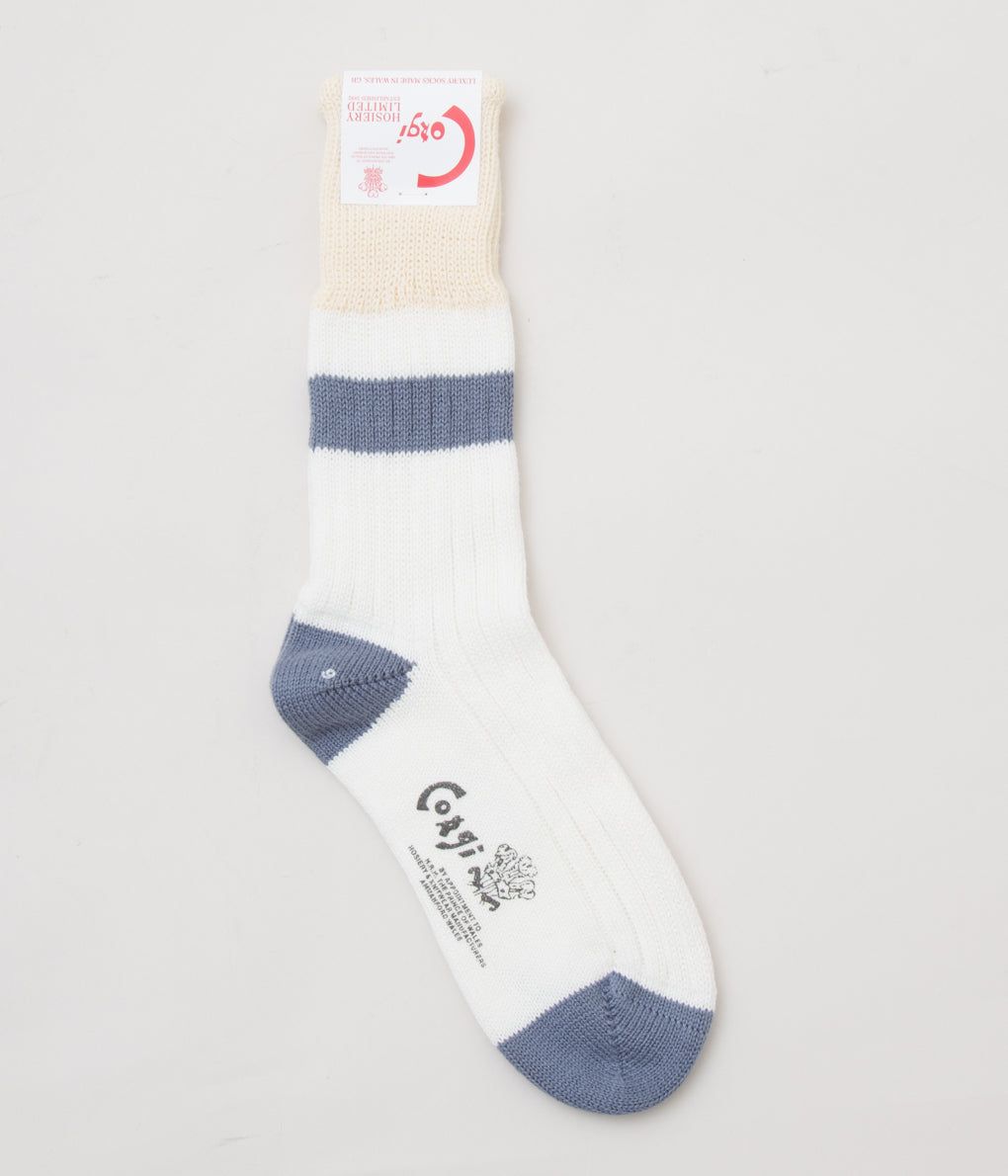 CORGI 'WOMENS PATTERNED LEG SOFT COTTON'(OFFWHITE)