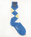 BRESCIANI 'ARGYLE'(SKY BLUE×YELLOW×IVORY)