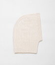 JOHNSTONS OF ELGIN'CASHMERE TEXTURED RIB SNOOD HOOD'(SA0079/CHAMPAGNE)