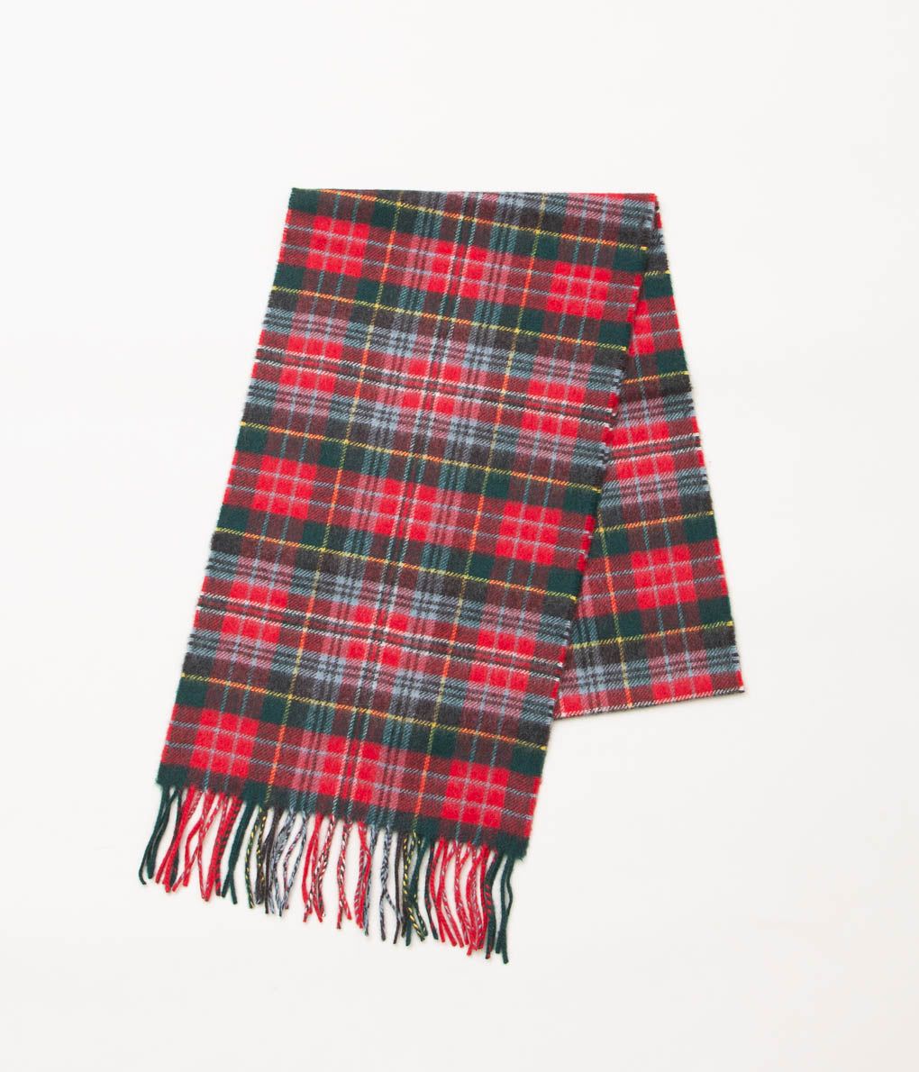 JOHNSTONS OF ELGIN'ASYMMETRIC CHECK SCARF'(KU0129/CALEDONIA)