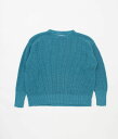 CORGI '4PLY LINEN CREWNECK'(TEAL)