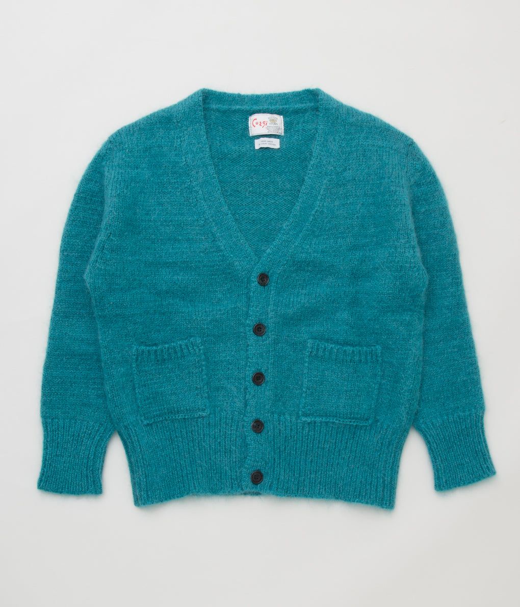 CORGI 'MOHAIR/GEELONG CARDIGAN'(BLUE)