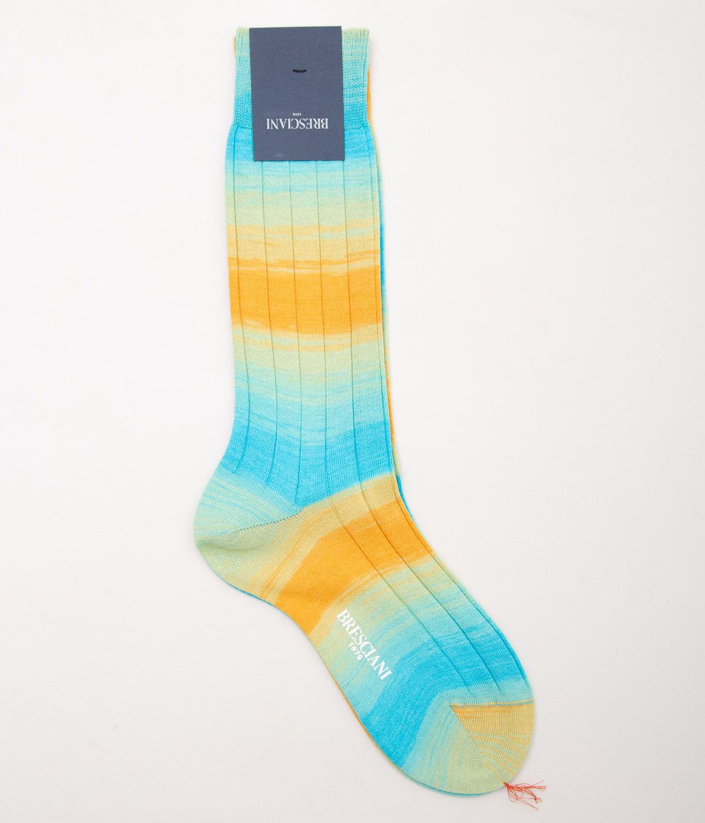 BRESCIANI 'COLOR GRADATION/RIB'(ORANGE-YELLOW-TURQUOISE)