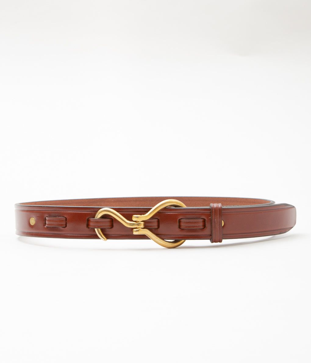 TORY LEATHER ''2258 HOOF PICK BELT'' (OAKBARK/BRASS)