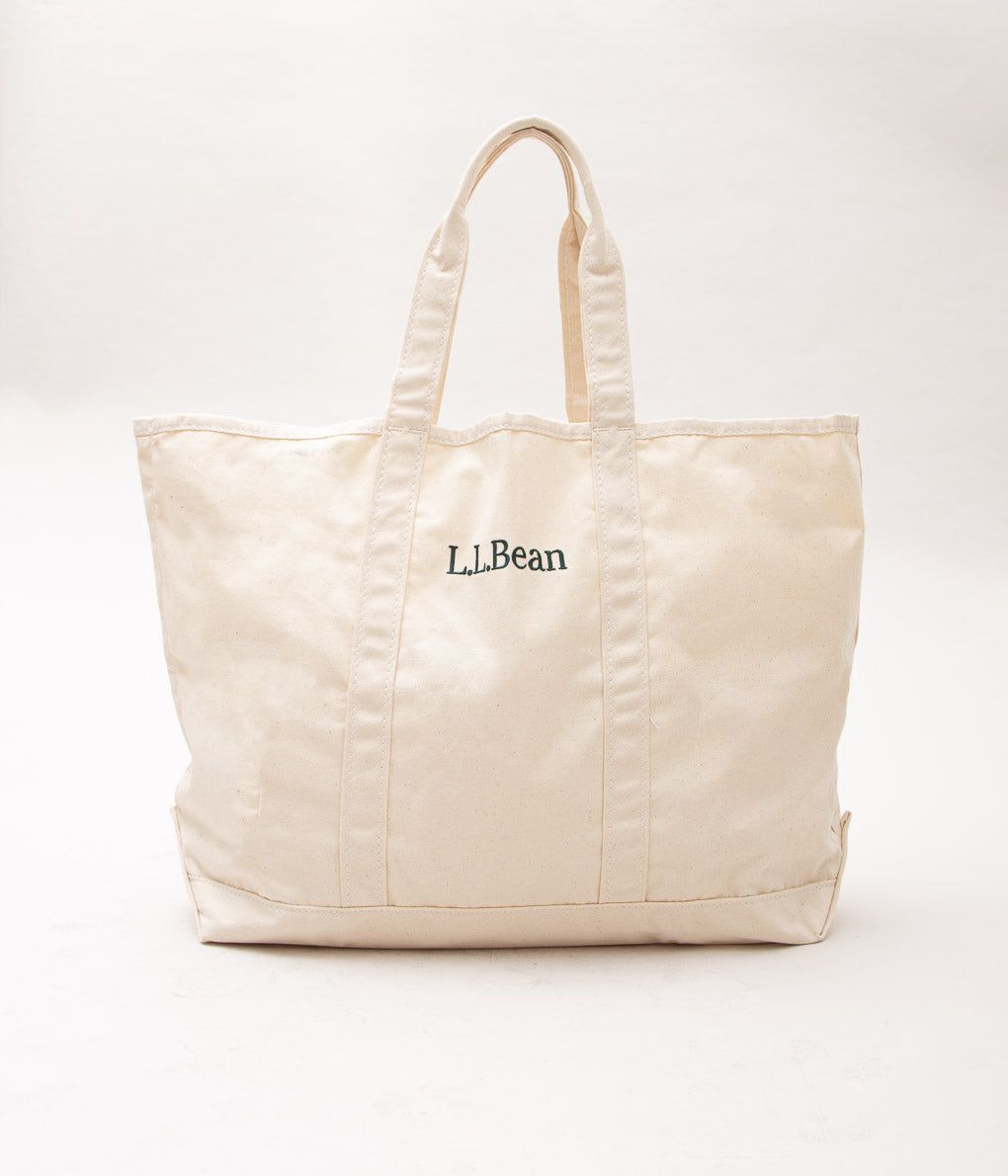 L.L. BEAN 'GROCERY TOTE LOGO LARGE'(NATURAL)