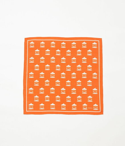 OLDMAN'S TAILOR ''MERRY-GO-ROUND SCARF'' (ORANGE) OLDMAN'S TAILOR ''MERRY-GO-ROUND SCARF'' (ORANGE)