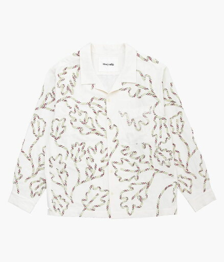 STORY MFG ''GREETINGS SHIRT LS'' (SAGE LEAF RIBBON) STORY MFG ''GREETINGS SHIRT LS'' (SAGE LEAF RIBBON)