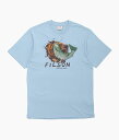FILSON ''S/S FRONTIER GRAPHIC T'' (LT BLUE)