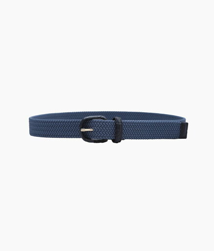 ANDERSON'S ''ELASTIC MESH BELT / CROCODILE LEATHER'' (BLUE) ANDERSON'S ''ELASTIC MESH BELT / CROCODILE LEATHER'' (BLUE)