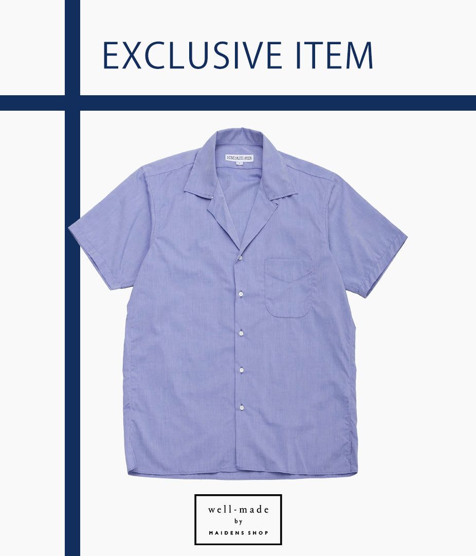 Other - INDIVIDUALIZED SHIRTS ''CAMP COLLAR S/S'' (INDIGO CHAMBRAY)