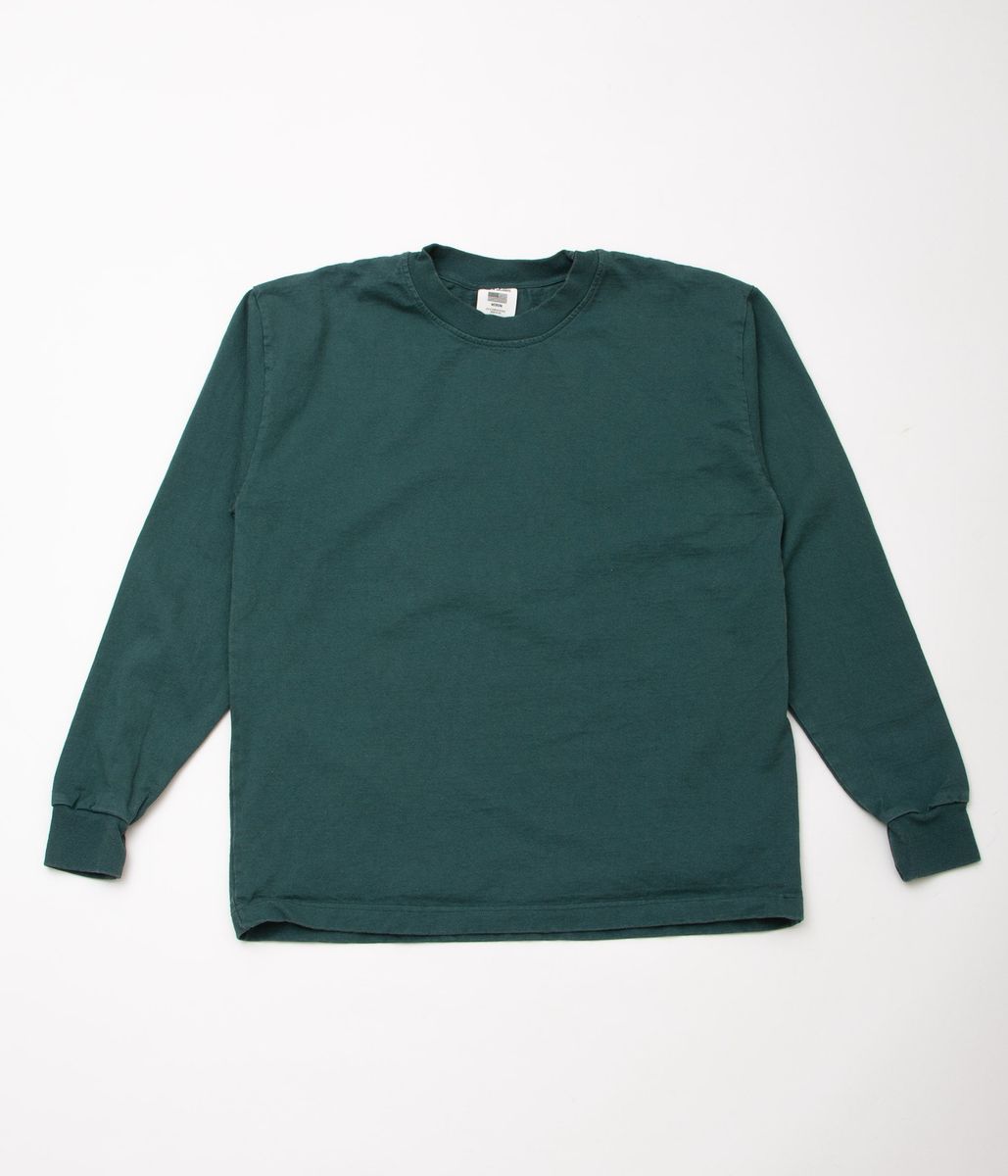 SOFT GOODS 'HEAVY WEIGHT CREWNECK L/S'(LEAF GREEN)
