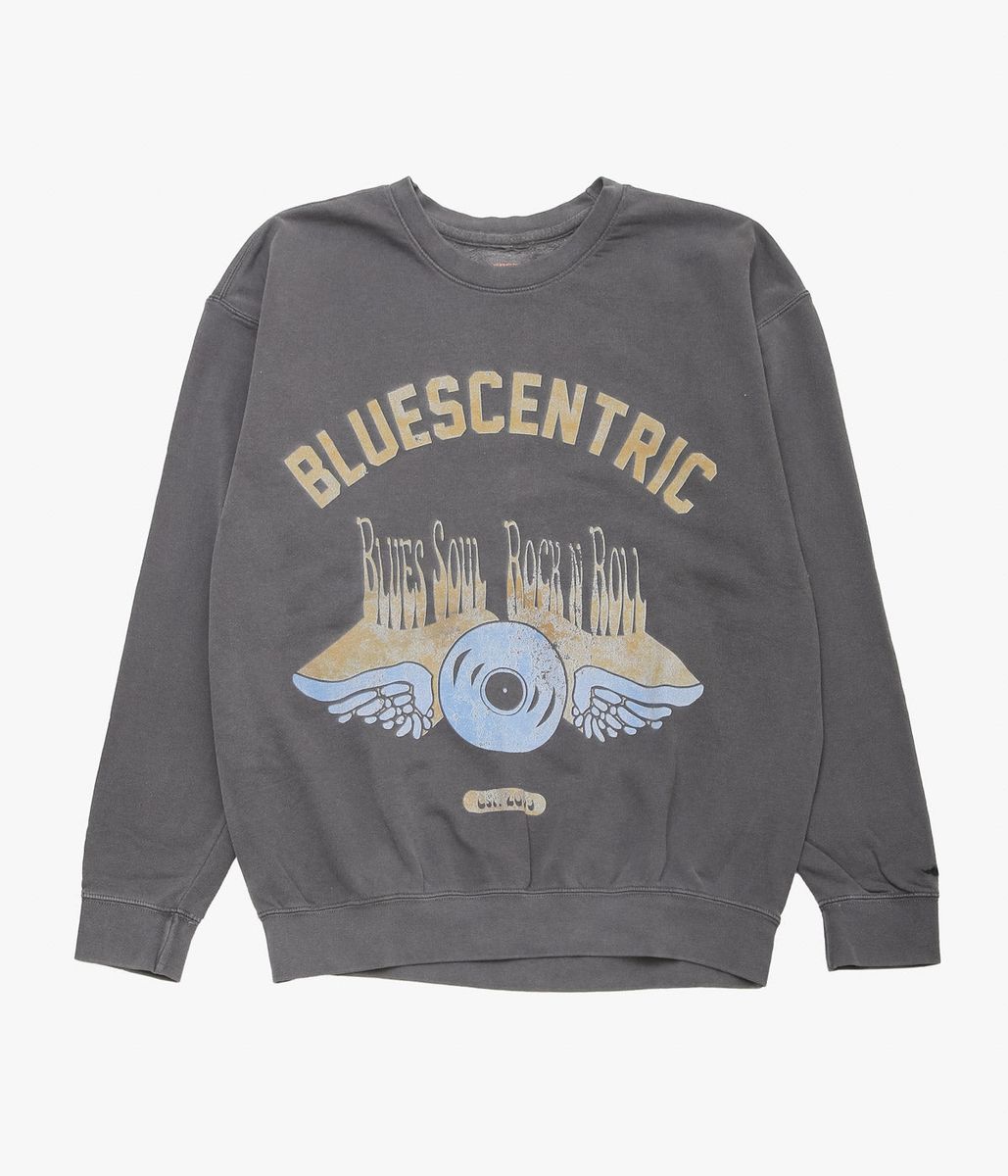 BLUESCENTRIC ''VINTAGE BLUESCENTRIC CREWNECK SWEAT'' (PEPPER)（楽天・THE STORE by maidens）