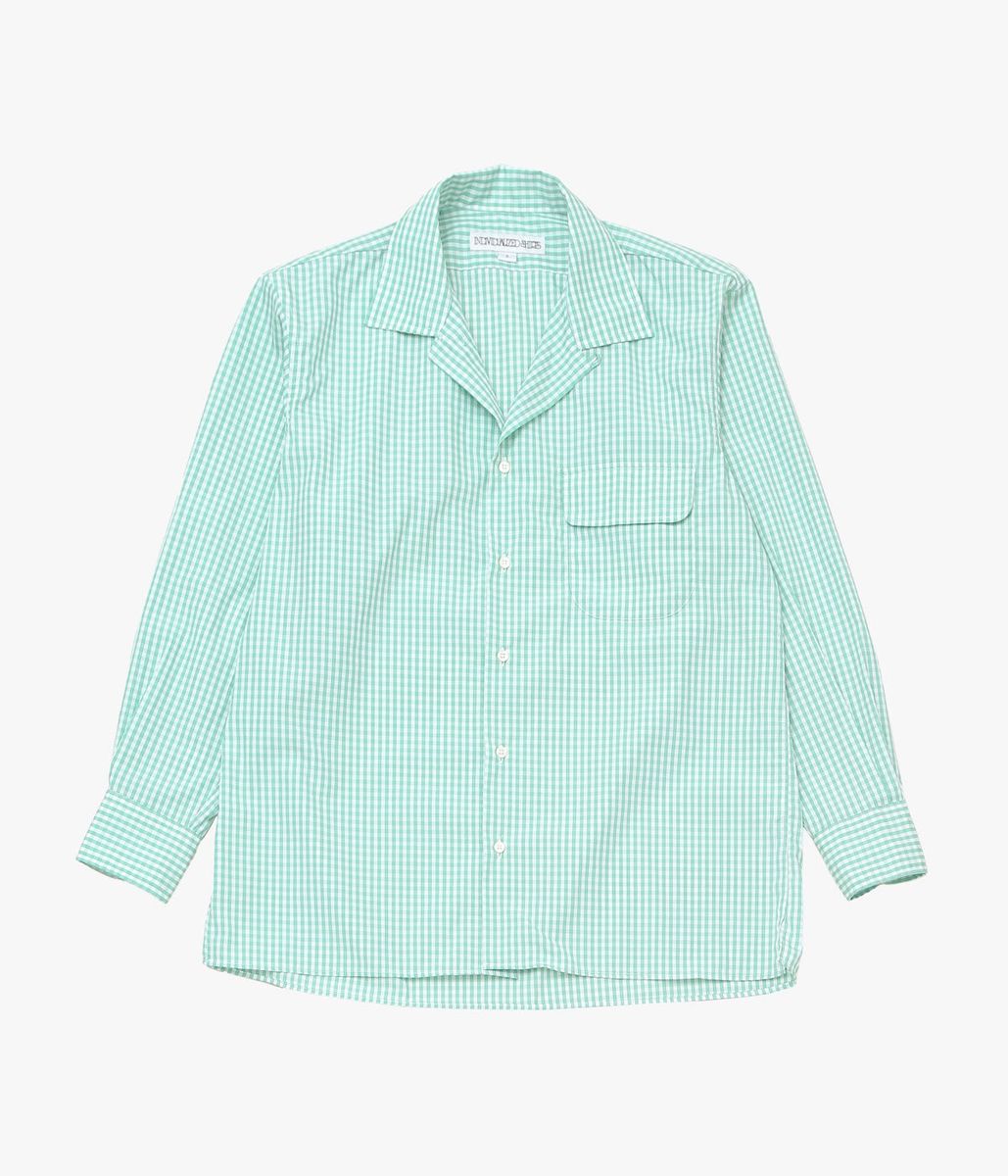 INDIVIDUALIZED SHIRTS 039 039 GINGHAM CHECK(ATHLETIC FIT CAMP COLLAR L/S) 039 039 (GREEN)