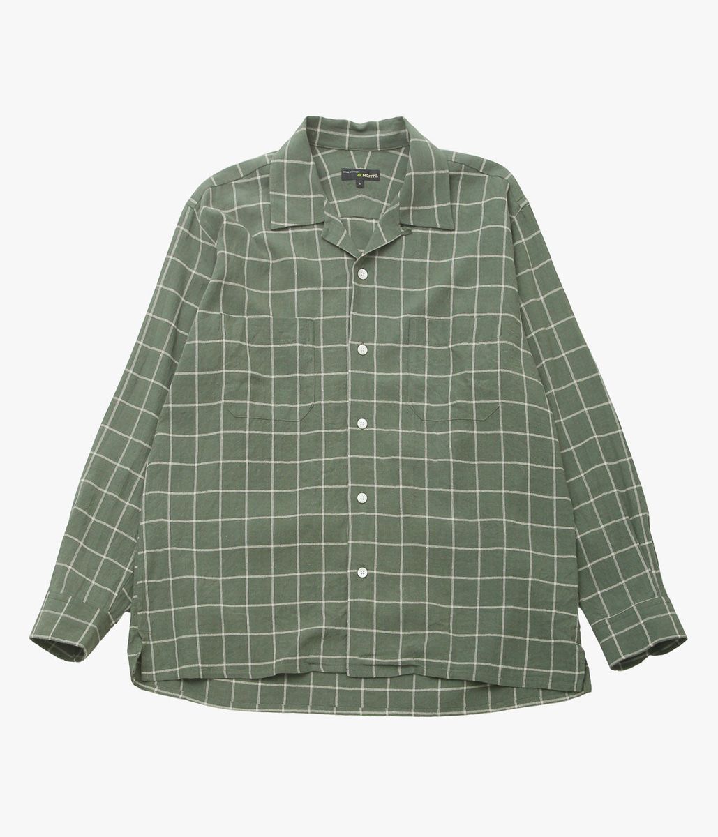 MOJITO ''ABSHINTH SHIRT WINDOWPANE'' (GREEN)