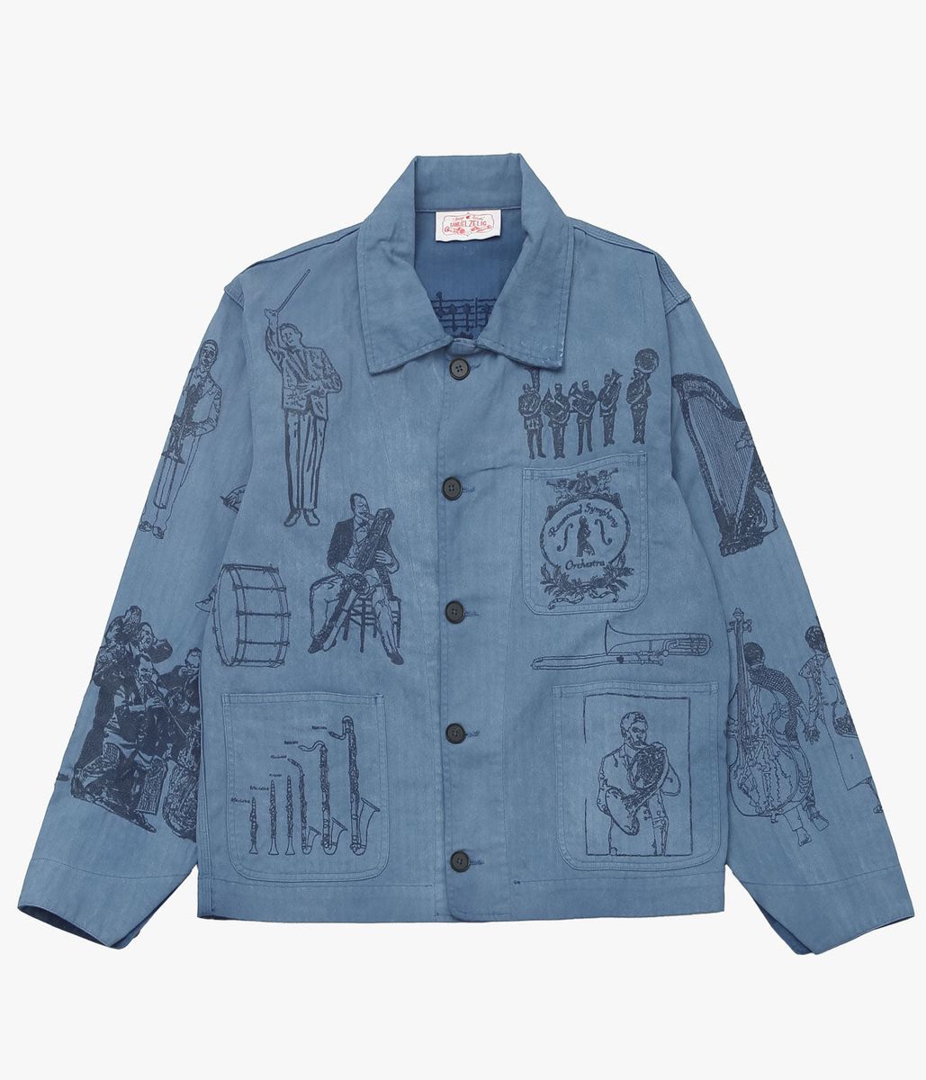 SAMUEL ZELIG ''ORCHESTRA CHORE JACKET'' (CHORE BLUE)