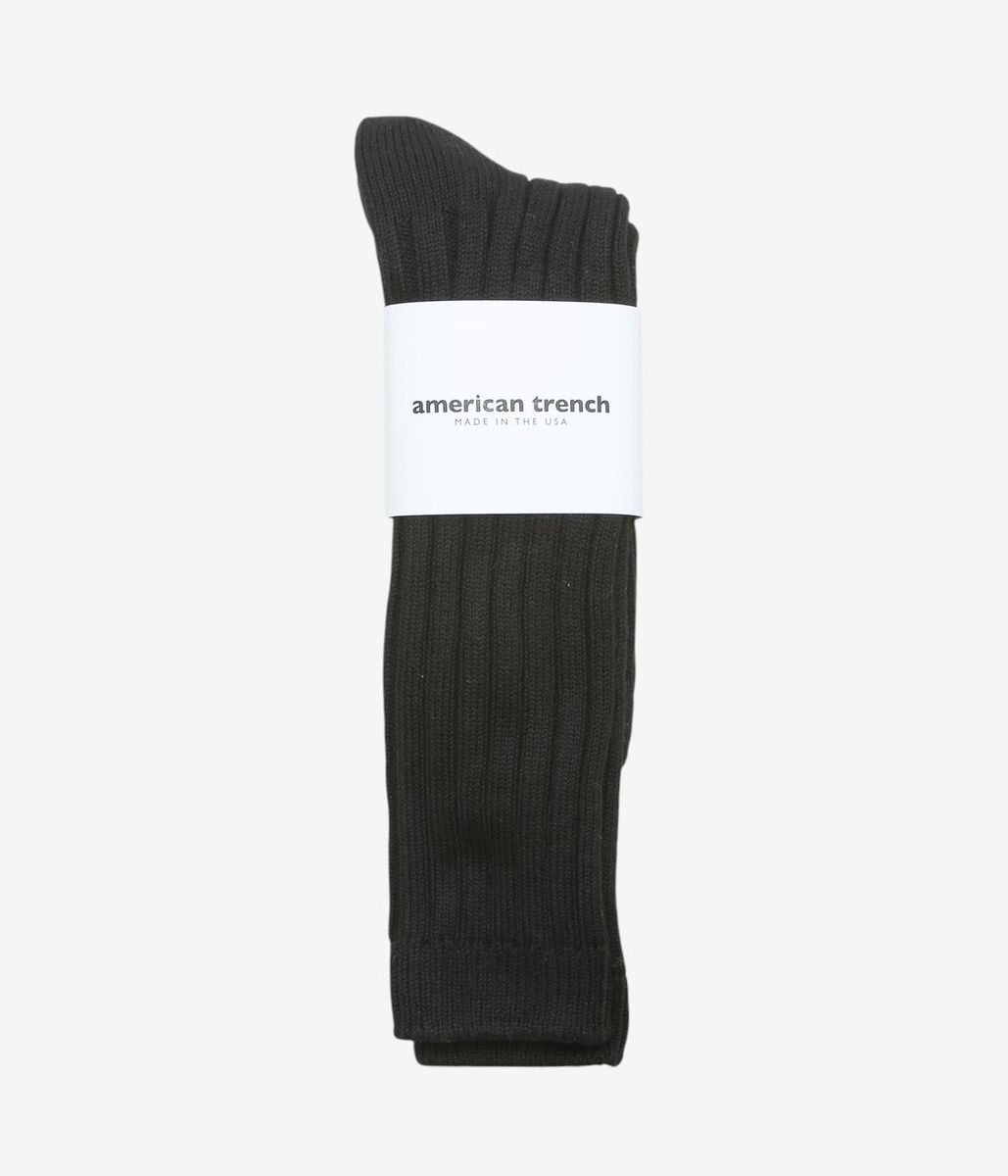AMERICAN TRENCH ''OXFORD SOCK'' (BLACK)