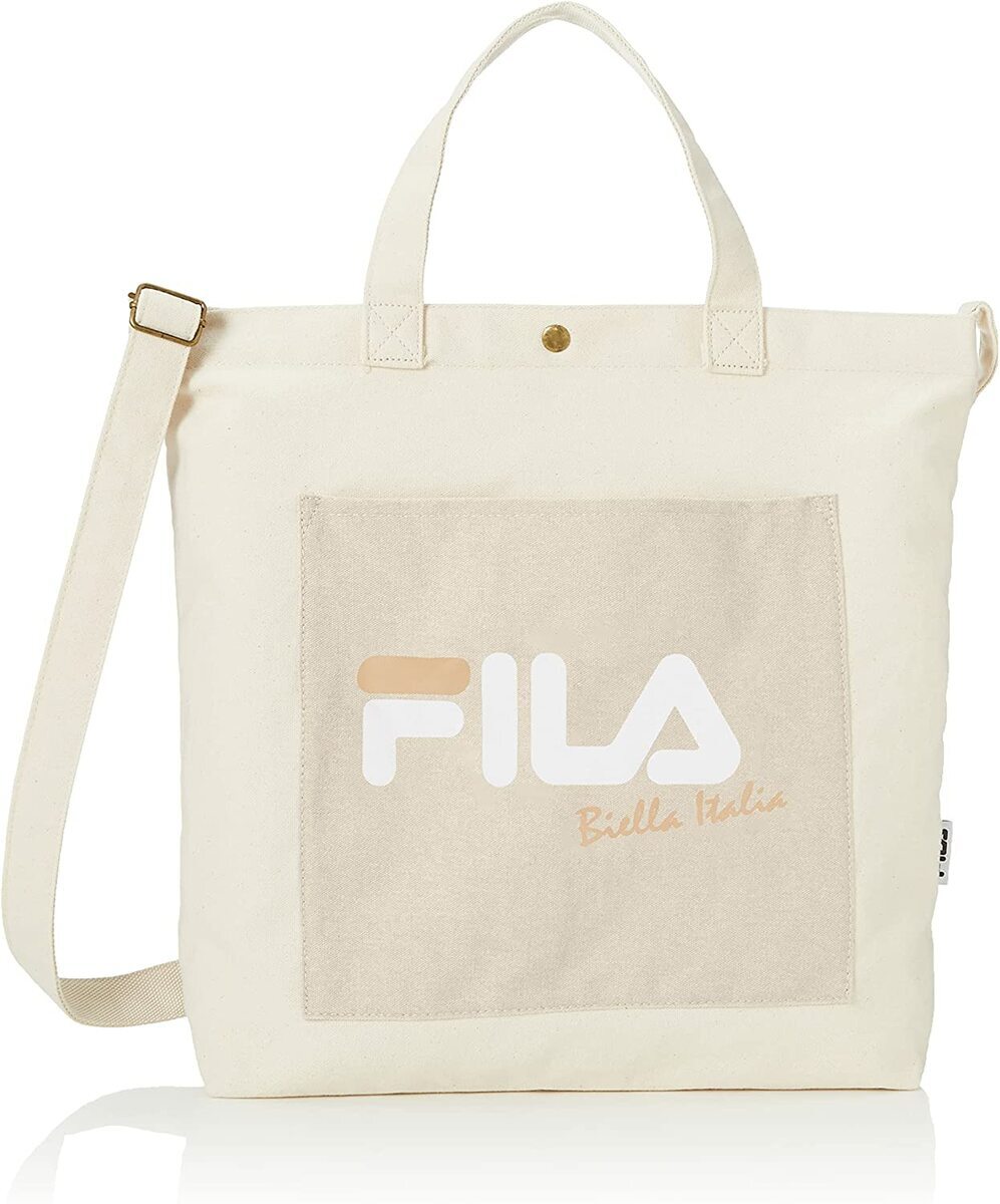 FILA フィラ グレイッシュポケットトート 2wayトートバッグ ラテカラー 可愛い 人...