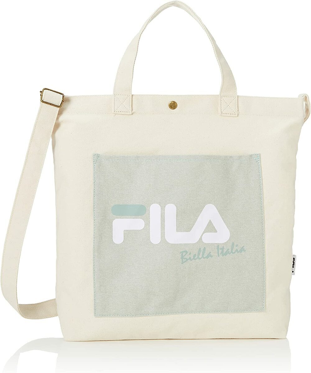 FILA フィラ グレイッシュポケットトート 2wayトートバッグ ラテカラー 可愛い 人...