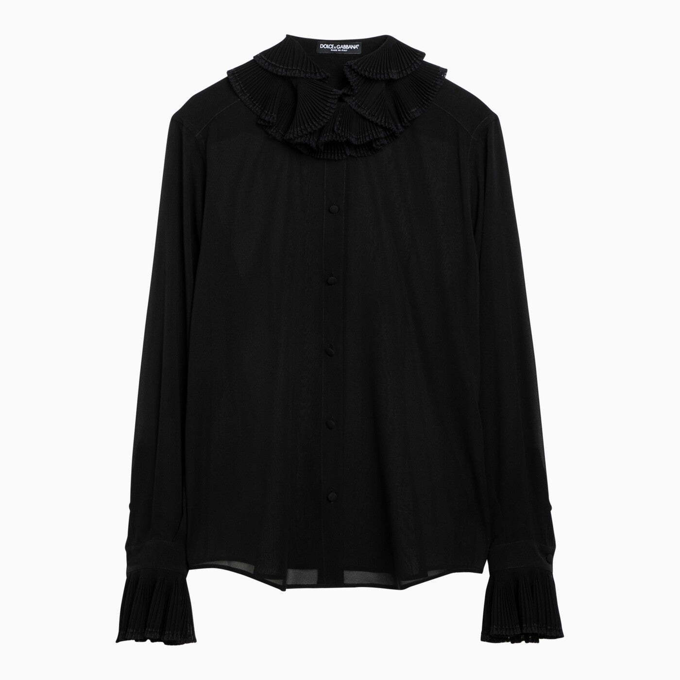 【土日限定クーポン配布中！】 DOLCE&GABBANA ドルチェ&ガッバーナ ブラック Black シャツ レディース ..