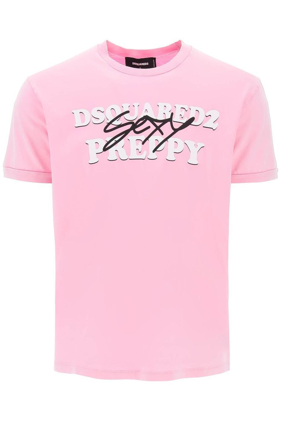 DSQUARED2 ディースクエアード ピンク Pink Tシャツ メンズ 8225363918997 【関税・送料無料】【ラッピング無料】 ba