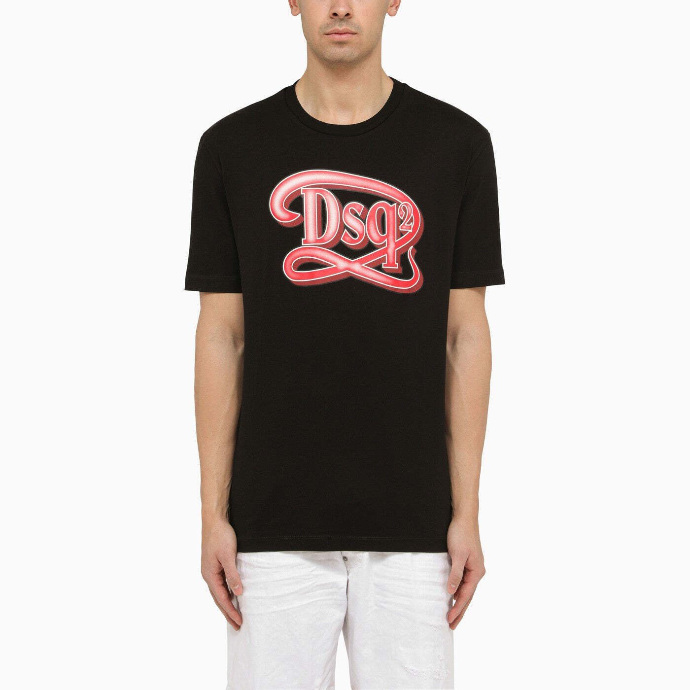 DSQUARED2 ディースクエアード ブラック Black Tシャツ メンズ 春夏2024 8176574529685 【関税・送料無料】【ラッピング無料】 ba