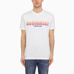 【0の付く日ポイント4倍】 DSQUARED2 ディースクエアード ホワイト White Tシャツ メンズ 春夏2024 8207959228565 【関税・送料無料】【ラッピング無料】 ba