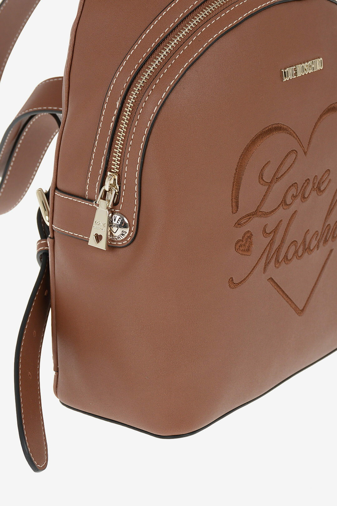 MOSCHINO モスキーノ Brown バックパック JC4022PP1BLC0200 レディース LOVE FAUX LEATHER EMBROIDERED BACKPACK 【関税・送料無料】【ラッピング無料】 dk