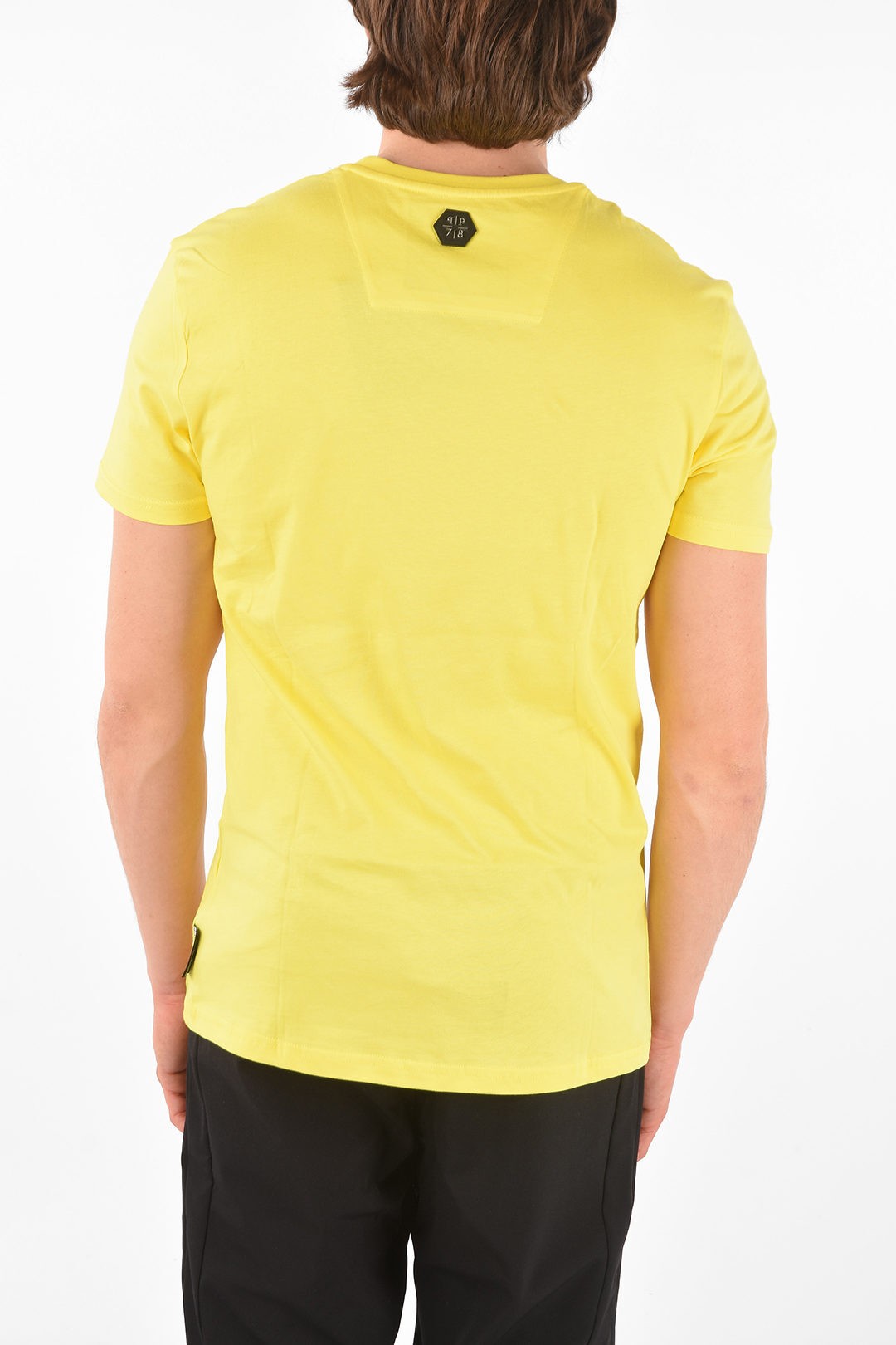 PHILIPPPLEINフィリッププレインYellowトップスS19CMTK4791PJY002N09メンズHOMMEEST.1978BACKPRINTEDEXAGONTIGERV-NECKT-SHIRT【関税・送料無料】【ラッピング無料】dk