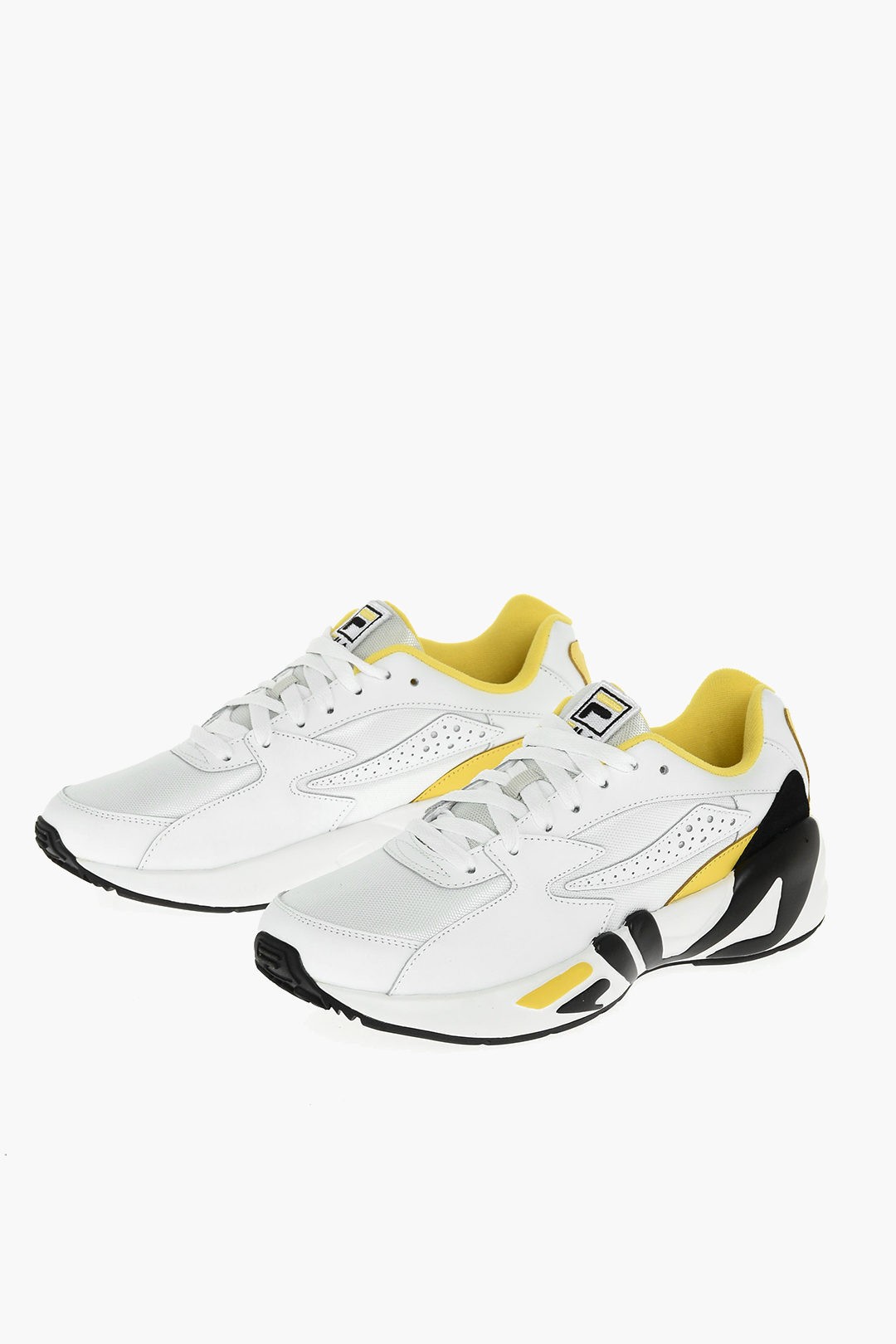 FILA フィラ White スニーカー 101057403G メンズ LEATHER AND FABRIC MINDBLOWER SNEAKERS 【関税・送料無料】【ラッピング無料】 dk