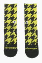 スクリメージ SCRIMMAGE アンダーウェア メンズ Underwear HOUNDSTOOTH PATTERNED TWO-TONE SOCKS PIED POULE YELLOW 関税 送料無料 ラッピング無料 2020SS dk