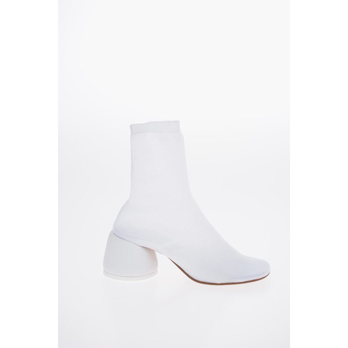 MAISON MARGIELA/メゾン マルジェラ White レディース MM6 7cm Canvas Socks Ankle Boots dk