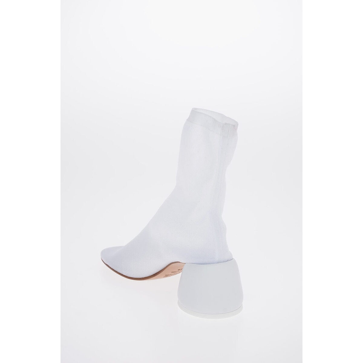 MAISON MARGIELA/メゾン マルジェラ White レディース MM6 7cm Canvas Socks Ankle Boots dk