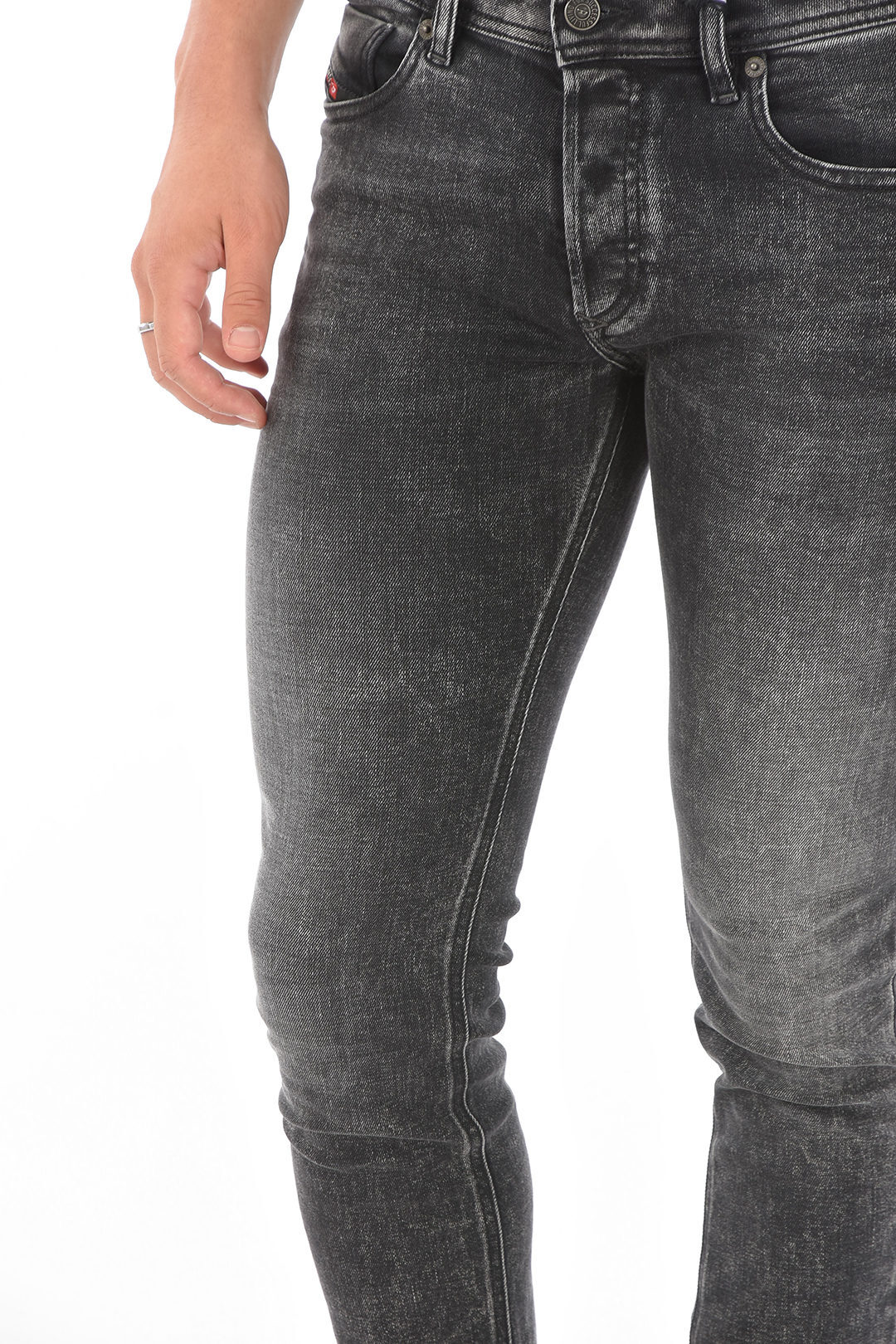 【超特価新作】 DIESEL ディーゼル Gray デニム SLEENKER-X 00SWJE 09A17 2 メンズ 15CM SKINNY