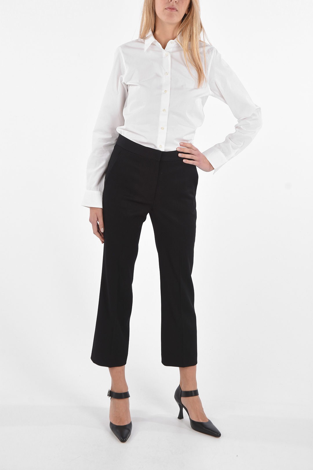 STELLAMCCARTNEYステラマッカートニーBlackパンツ529866SPA031000レディースREGULARPANTSWITHFLUSHPOCKETSANDHIDDENFASTENING【関税・送料無料】【ラッピング無料】dk