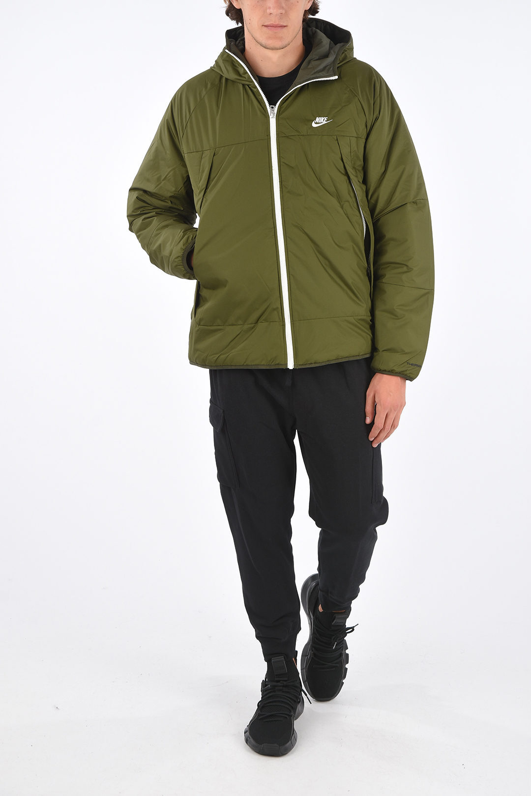 ナイキ リバーシブル ブルゾン ボア ベスト メンズ 2XL カーキ