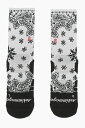 スクリメージ SCRIMMAGE アンダーウェア メンズ Underwear EMBROIDERED BANDANA SOCKS BANDANA WHITE 関税 送料無料 ラッピング無料 2020SS dk(4)