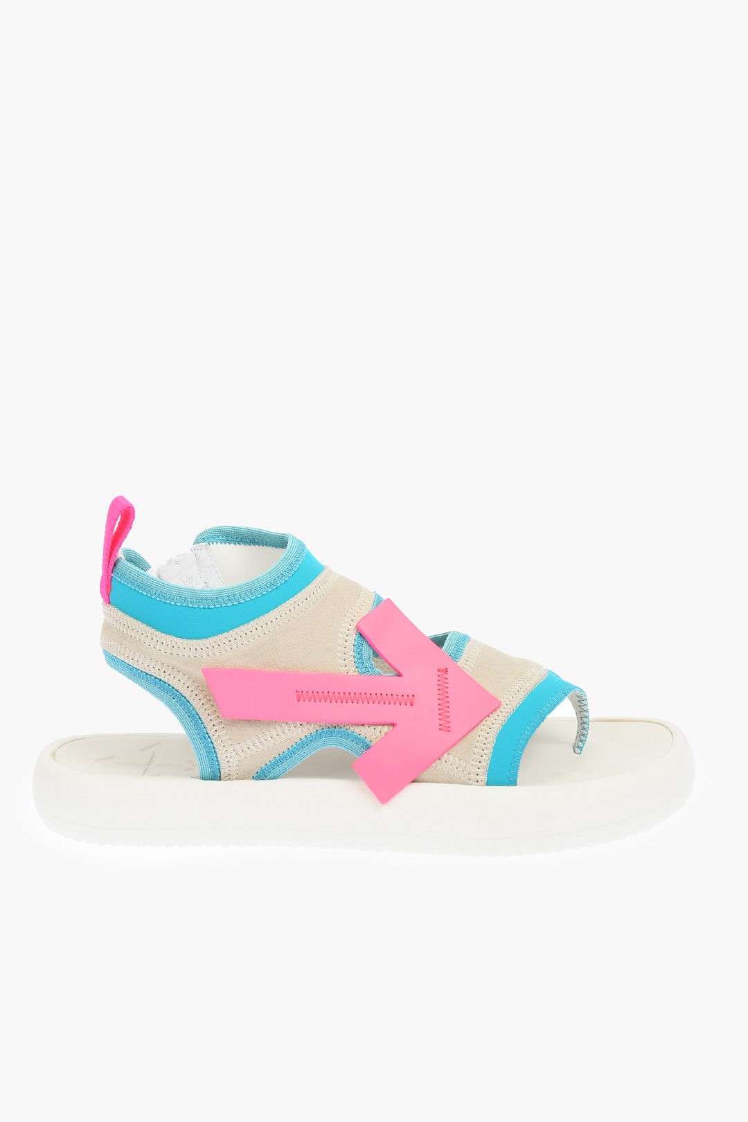 OFF WHITE オフホワイト Multicolor フラットシューズ OWIA206R20H631110128 レディース FLUO ARROW SUEDE SURF THONG SANDALS 【関税・送料無料】【ラッピング無料】 dk