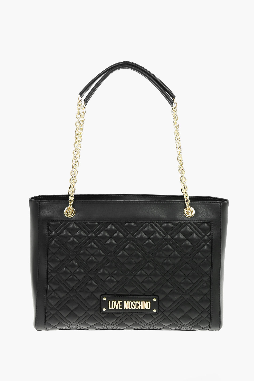 ⥹ MOSCHINO Хå ǥ Business bags LOVE QUILTED FAUX LEATHER TOTE ...