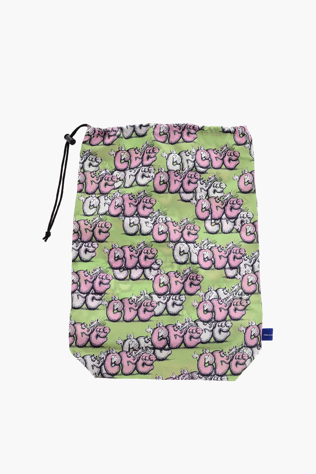 【本日0のつく日ポイント4倍！】 COMME DES GARCONS コム デ ギャルソン バックパック FHK201/GREENPINK メンズ SHIRT PRINTED DRAWSTRING BAG 【関税・送料無料】【ラッピング無料】 dk