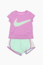 ナイキ NIKE KIDS ズボン パンツ ガールズ Trousers SHORTS AND T-SHIRT SET 36J098-E6D 関税 送料無料 ラッピング無料 2020SS dk