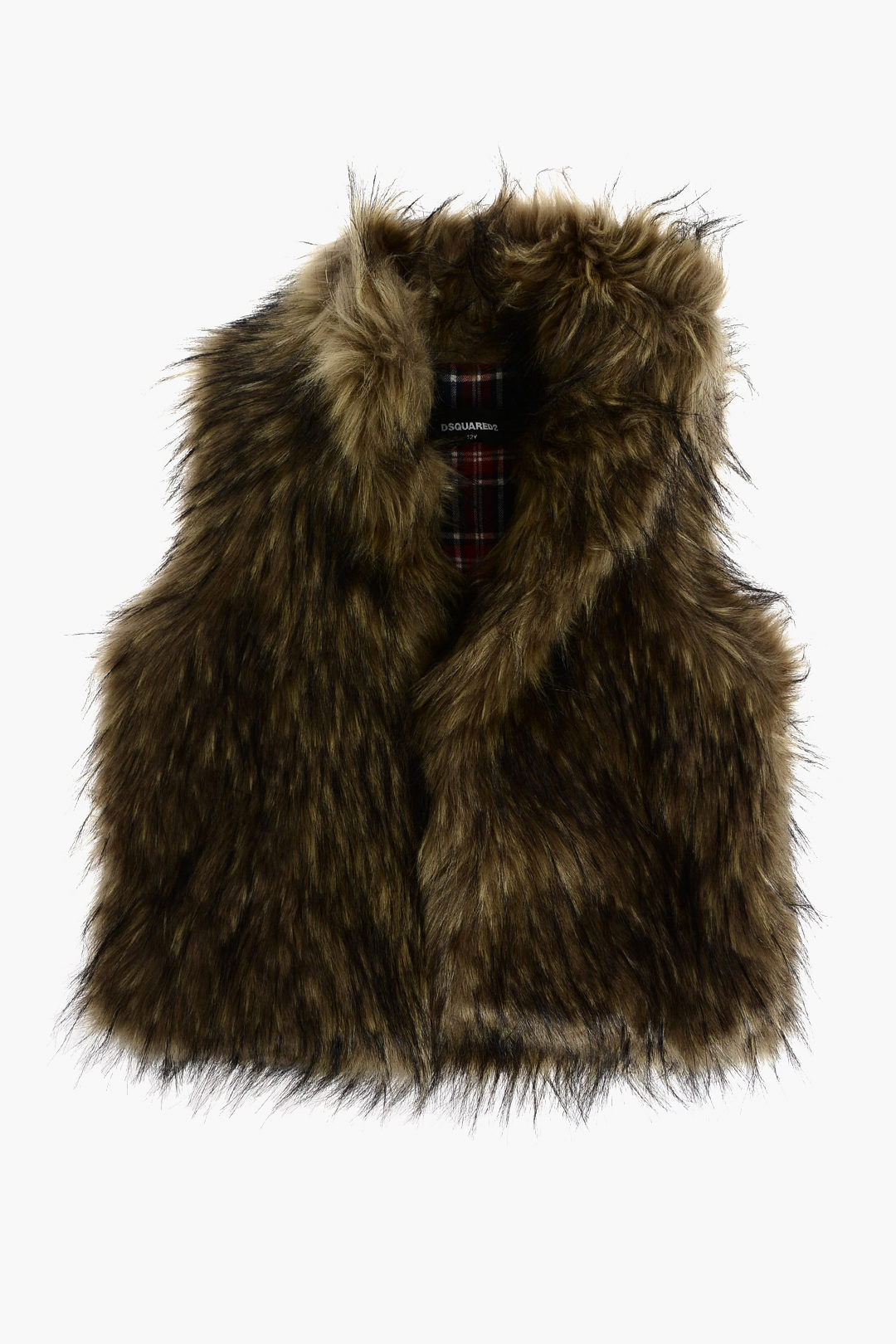 DSQUARED2 ディースクエアード ジャケット DQ04BK D002K DQ722 ガールズ SLEEVELESS FAUX FUR JACKET ..