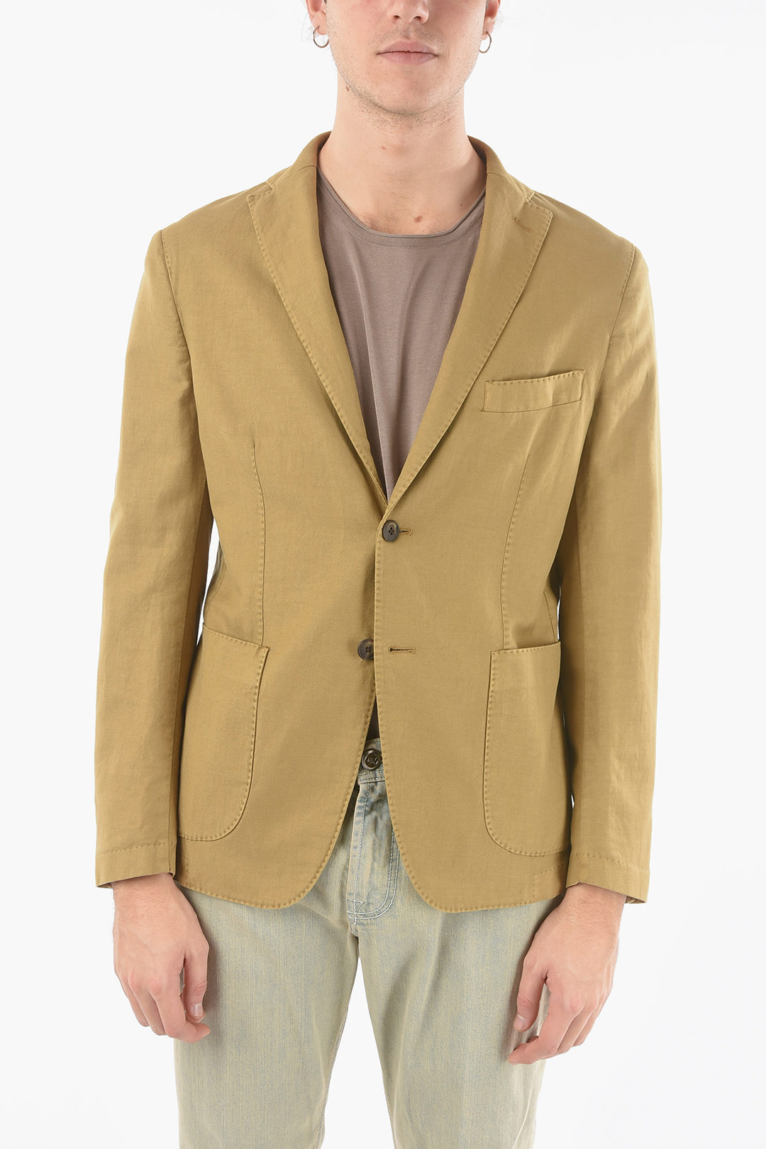 コルネリアーニ CORNELIANI フォーマル スーツ メンズ Formal Outfits CC COLLECTION TWILL COTTON RESCA 2-BUTTONS BLAZER WITH PATCH 87YAZ1 1120153 034 関税 送料無料 ラッピング無料 2020AW dk