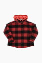 パーム・エンジェルス PALM ANGELS ボンバージャケット ジャケット ボーイズ Bomber jackets REMOVABLE HOOD BUFFALO CHECK OVERSHIRT PBGA002F22 FAB001 2501 関税 送料無料 ラッピング無料 2020AW dk