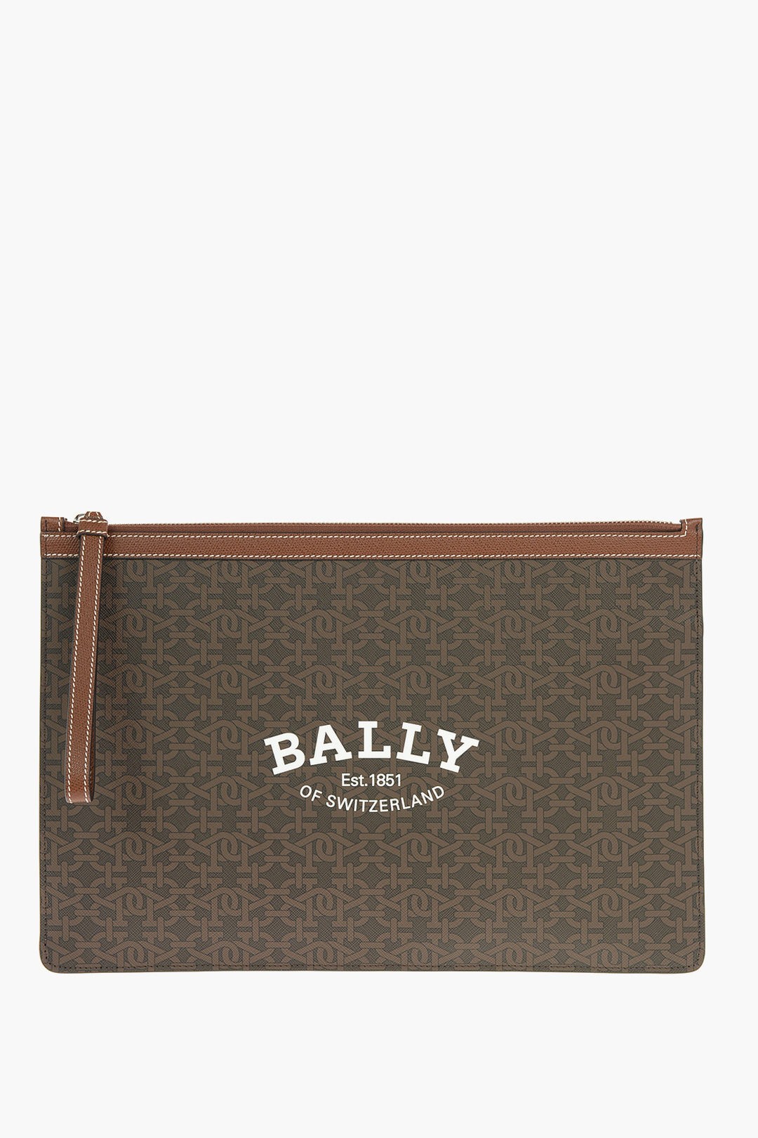 バリー バッグ メンズ BALLY バリー クラッチバッグ BOLLISLARGETML I801P メンズ MONOGRAM LEATHER BOLLIS CLUTCH BAG WITH LOGO 【関税・送料無料】【ラッピング無料】 dk